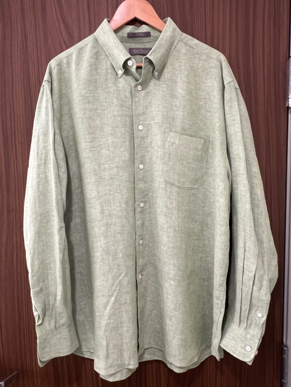Daniel Cremieux long sleeve button down men’s 100% linen shirt XL